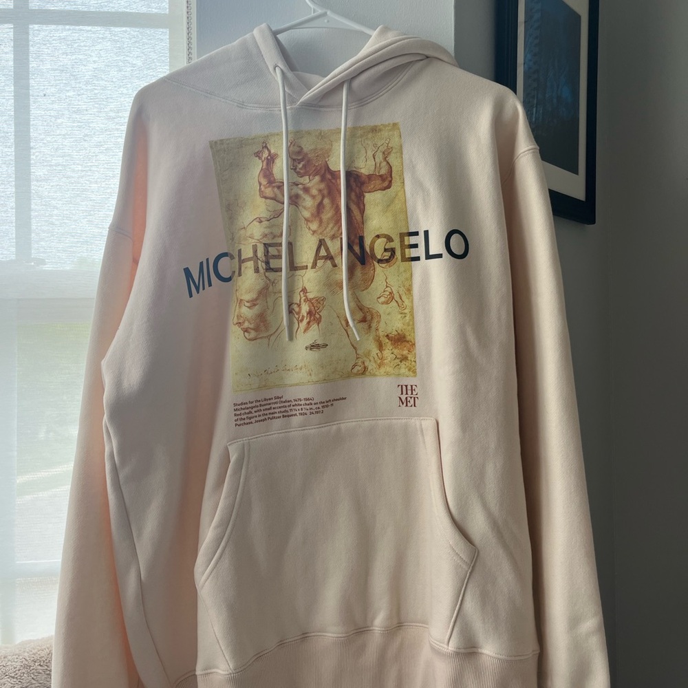 Michelangelo Graphic Hoodie - Cream